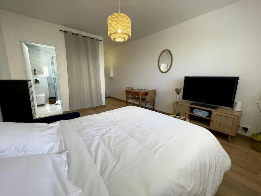 Charmant Studio Climatise Avec Parking, Au Coeur De Pietranera, Plage A 500M, Bastia A 2Km Ville-di-Pietrabugno Extérieur photo