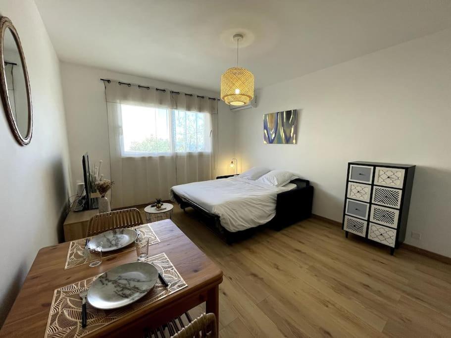 Charmant Studio Climatise Avec Parking, Au Coeur De Pietranera, Plage A 500M, Bastia A 2Km Ville-di-Pietrabugno Extérieur photo